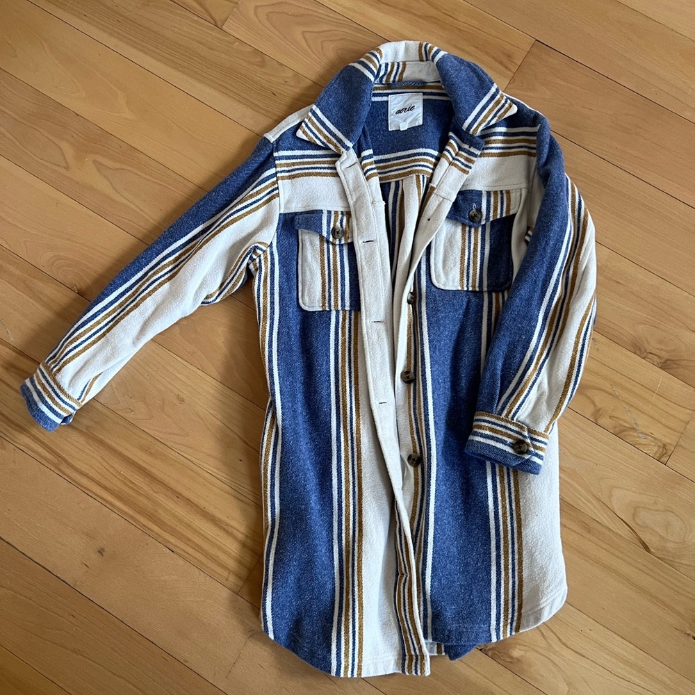 Aerie flannel long shacket